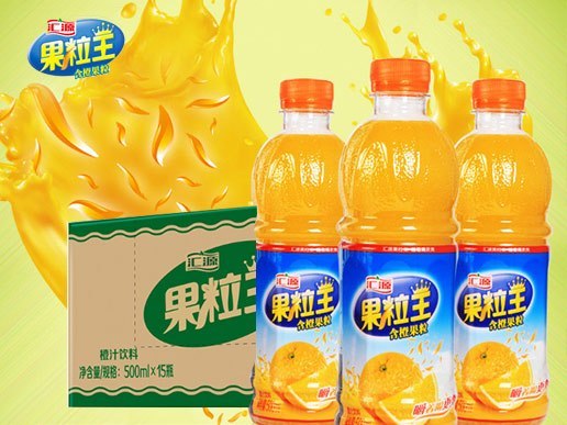 汇源 果粒王 橙汁饮料 500mlx15瓶 整箱装