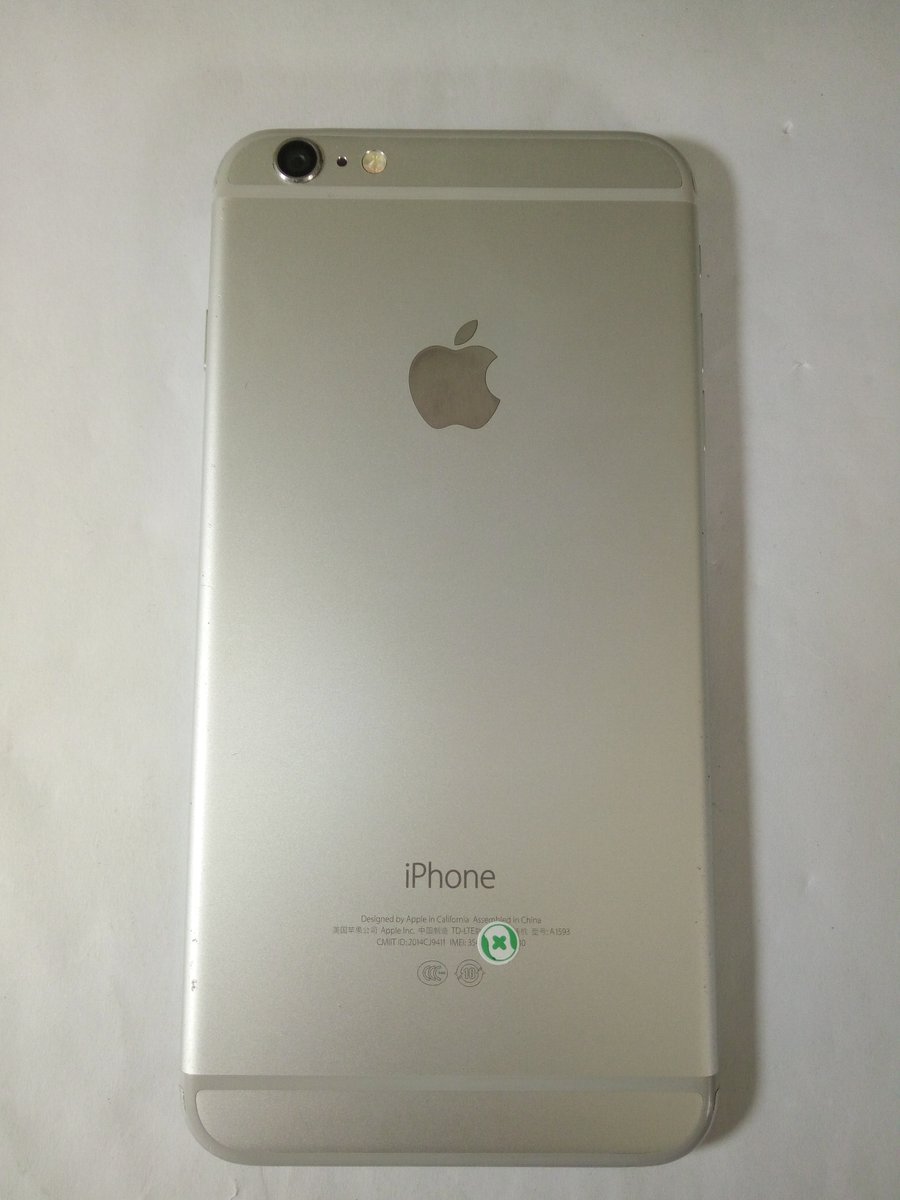 苹果【iphone 6 plus】 移动 4g/3g/2g 银色 16 g 国行 7成新a1593