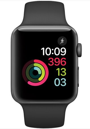 全新apple watch 2苹果手表38毫米黑色