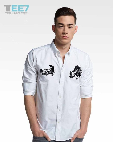 TEE7-2015春夏季新款LOL亚索衬衫ADC 白色