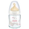NUK耐高温120ml宽口玻璃彩色奶瓶(带初生型乳胶中圆孔奶嘴).