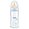 NUK耐高温240ml宽口玻璃彩色奶瓶(带初生型乳胶中圆孔奶嘴)