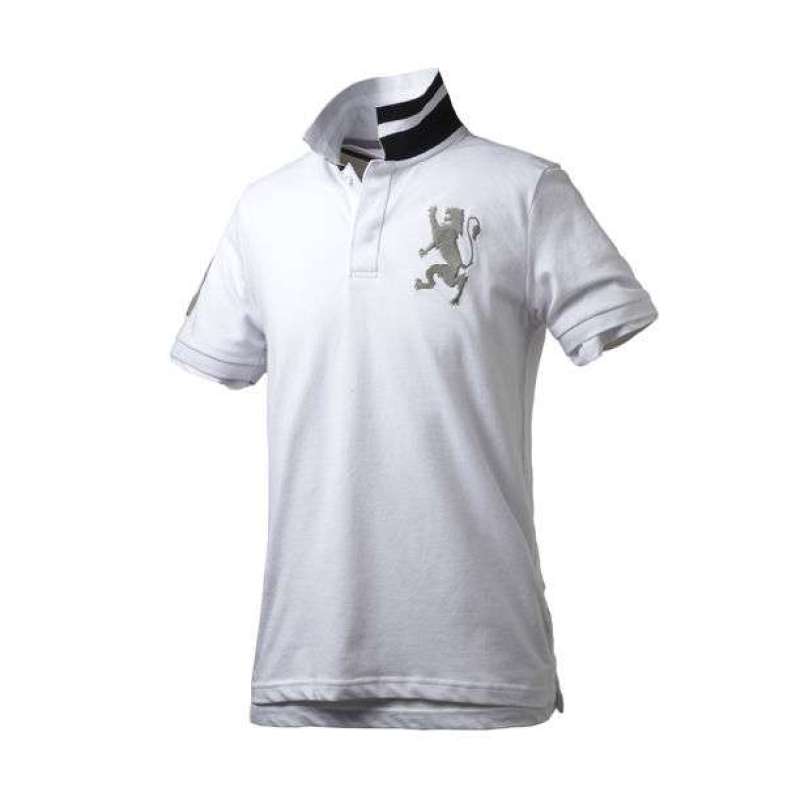 佐丹奴男装弹力狮王运动修身Polo(男友010101800013605(经典白色/加加大码)