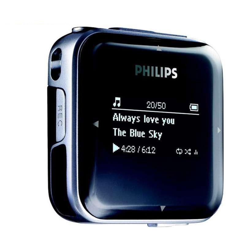 飞利浦(PHILIPS) SA028304K/93 飞声音效 4G MP3数码播放器 黑色