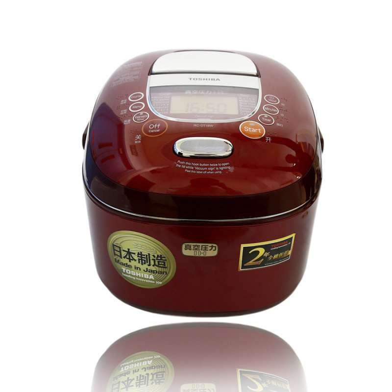 东芝 (TOSHIBA) RC-DT18W (1.8公升)钻石银锅内胆 真空压力电饭煲 (红色) (香港直邮)