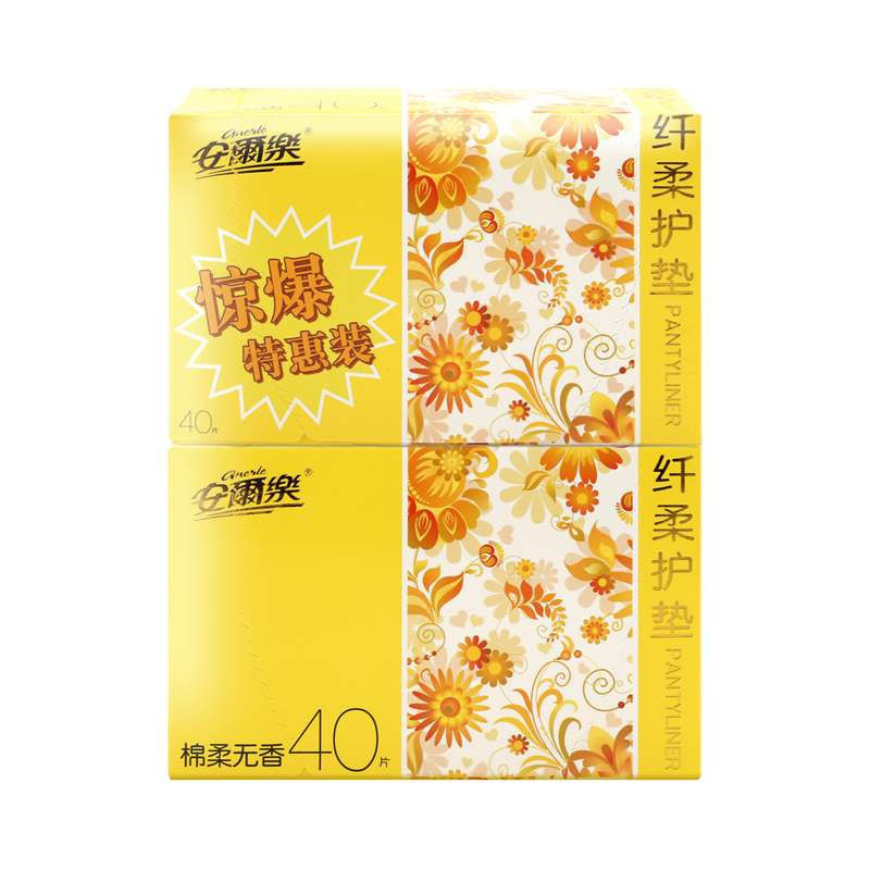 安尔乐亲肤面层卫生护垫155mm*80片