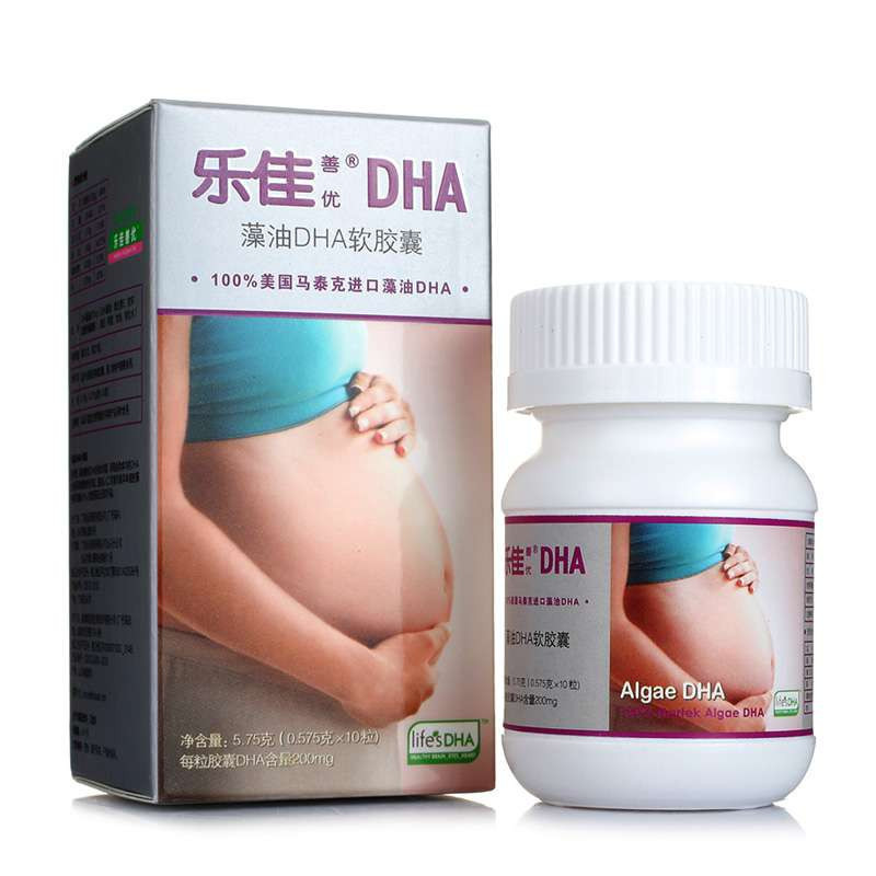 乐佳善优藻油DHA软胶囊（孕产妇型）10粒