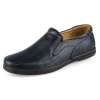 ZERO意大利零度圆头套脚平跟男式商务休闲皮鞋S9971 蓝色 40码