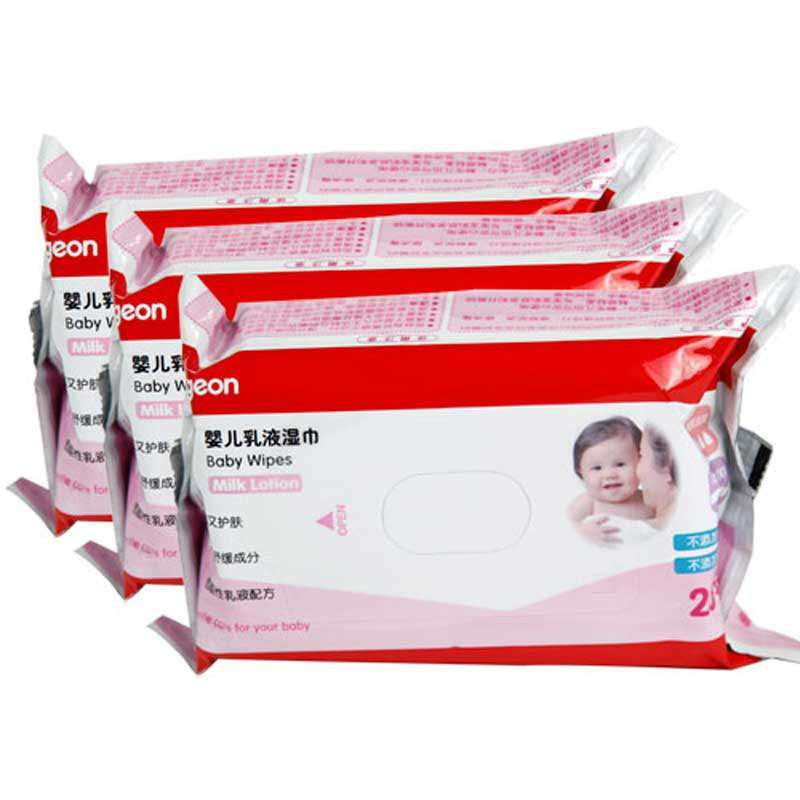 贝亲—婴儿乳液湿巾25片装 3连包