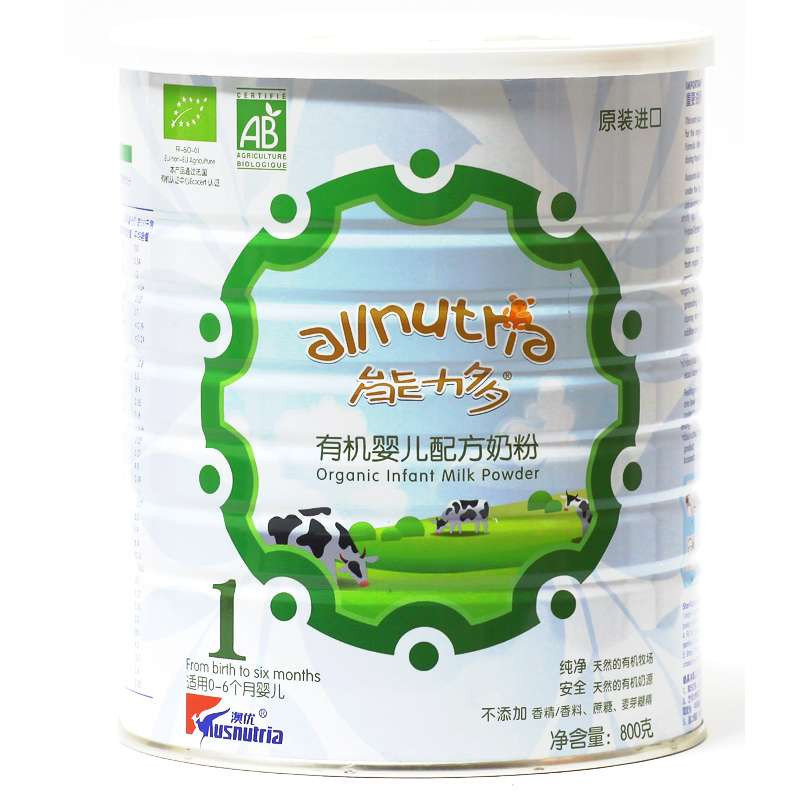 澳优能力多有机婴儿配方奶粉1段800G