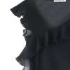 VANCL凡客诚品 Sweet荷叶边上衣 黑色 M