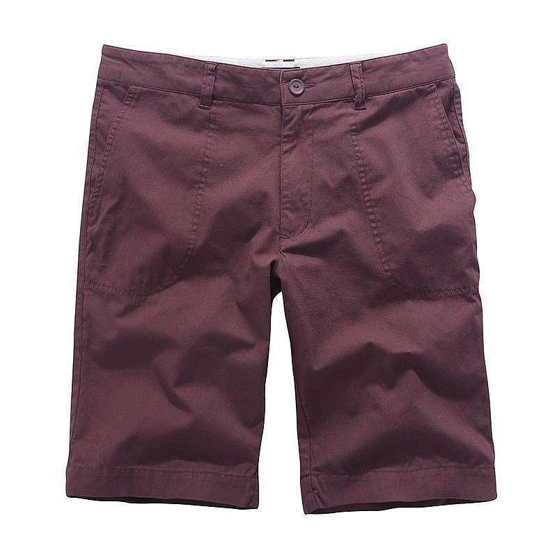 VANCL凡客诚品 时尚军旅风工装短裤 酒红色 M