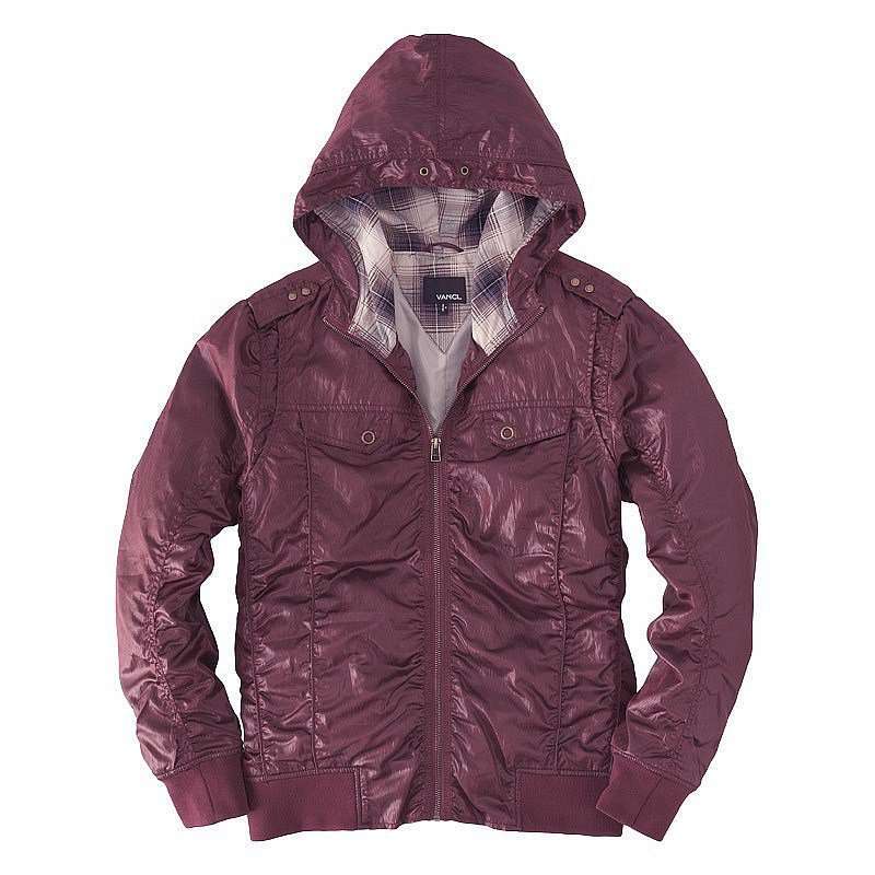 VANCL凡客诚品 时尚肩章带帽夹克 红色 XL