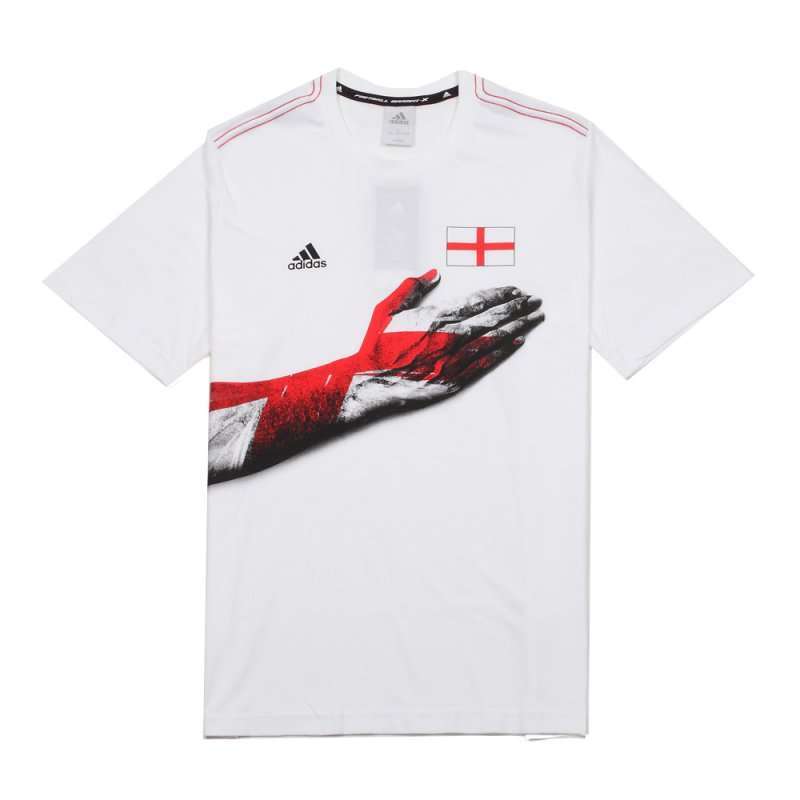 Adidas 阿迪达斯2012新款男子 世界杯授权产品英格兰图案T恤W44846 L