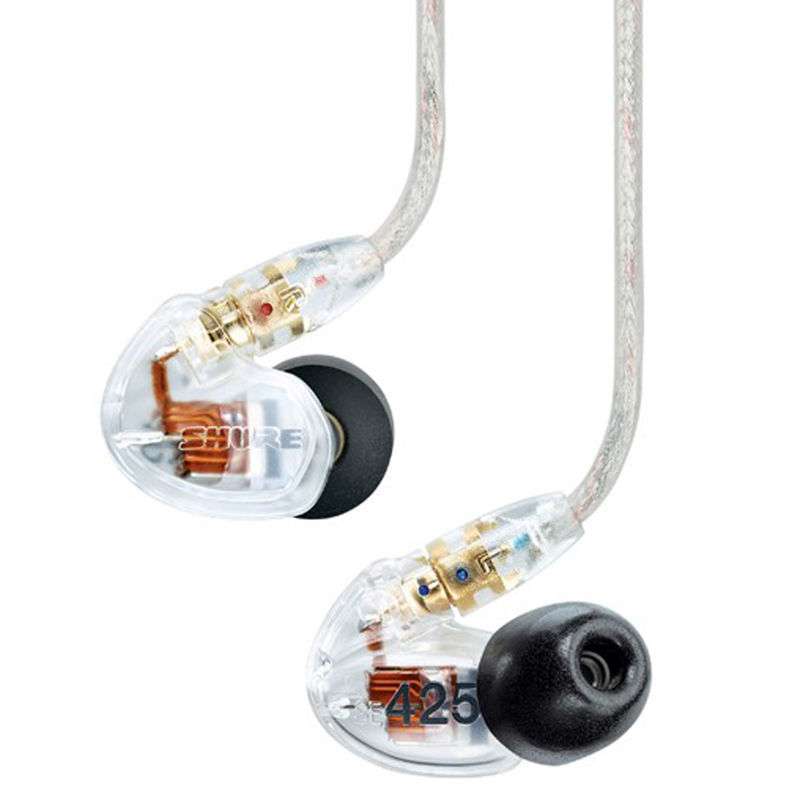 舒尔专业监听级隔噪入耳式耳机SHURE SE425CL透明