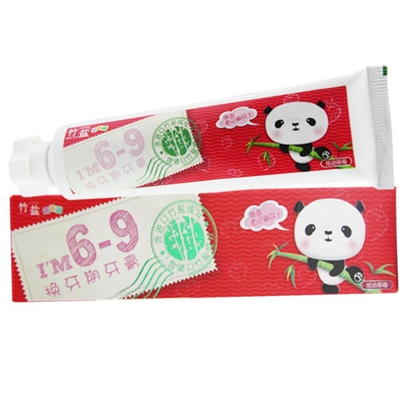 LG竹盐哈哈猫儿童牙膏(草莓味)40g