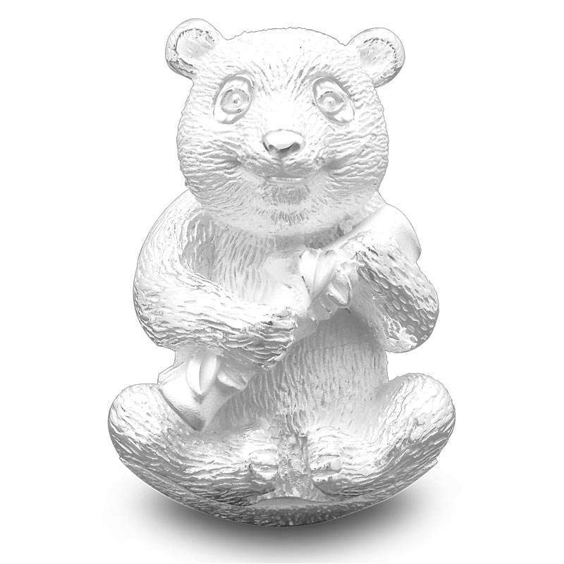 千金一诺 千足银 熊猫 银锭 投资银条 88g