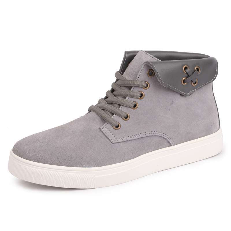 Simier斯米尔时尚潮流男鞋高帮鞋板鞋10281灰色41