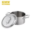 KMW晶品复底汤锅 不粘锅304不锈钢加厚复底汤锅煲汤锅电磁炉通用