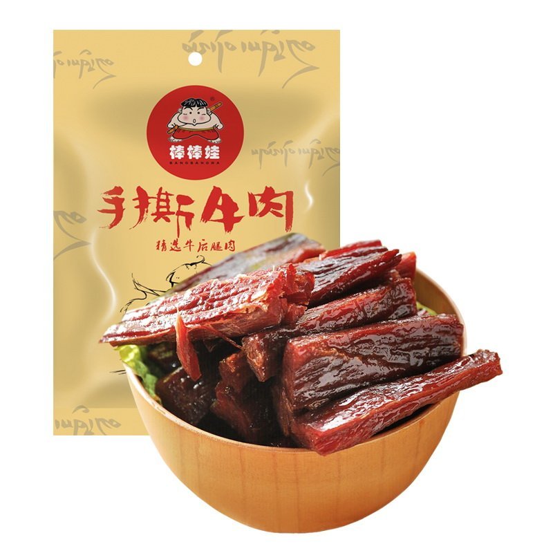 棒棒娃手撕牛肉（香辣）68g