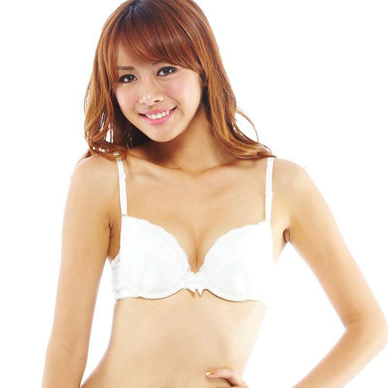 VANCL凡客诚品  女士日系闪光缎面聚拢文胸37509白色75