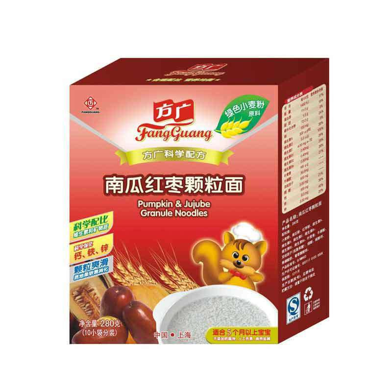 方广南瓜红枣颗粒面280g