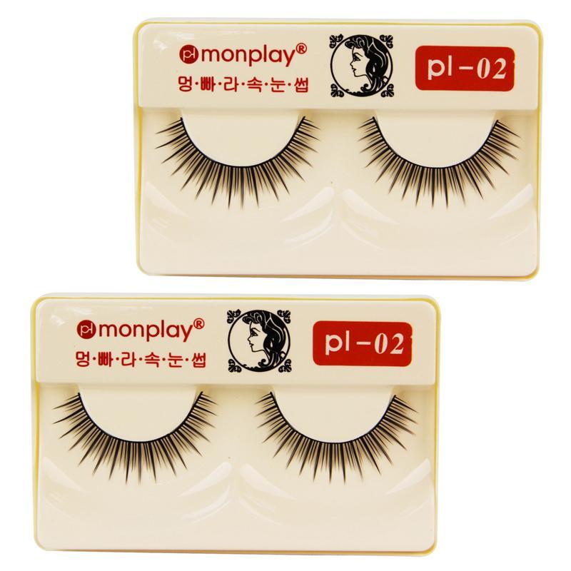 monplay蒙芭拉自然型假睫毛pl-02（2对装）