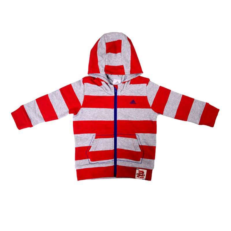 正品新款阿迪达斯AdidAs男婴童针织连帽茄克P72917-A80