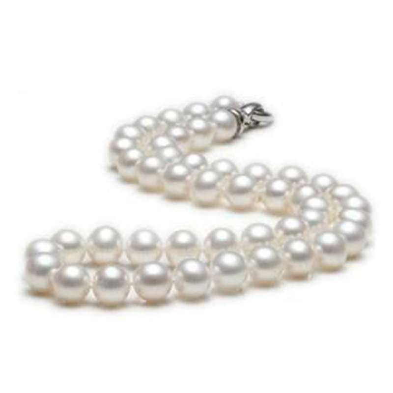 【diya】9-10MM正圆A1AC淡水珍珠项链 HFY-092 (附权威证书)