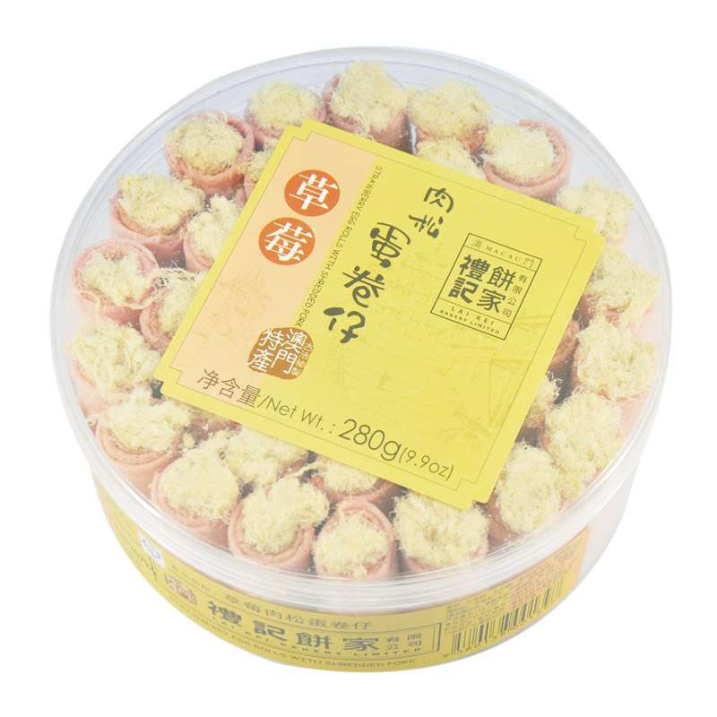 澳门草莓肉松蛋卷仔280g