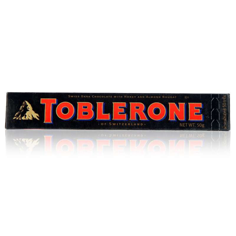 三角TOBLERONE 三角黑巧克力含蜂蜜及巴旦木糖50g
