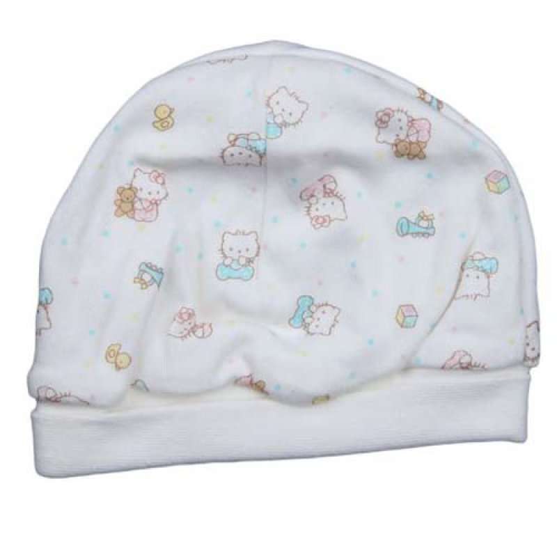 HelloKitty印花白色婴儿帽无岁段