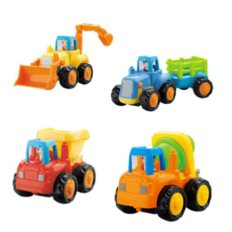 汇乐玩具（HUILE TOYS）快乐工程队 326 儿童惯性滑行小汽车/宝宝玩具车模型 男孩套装