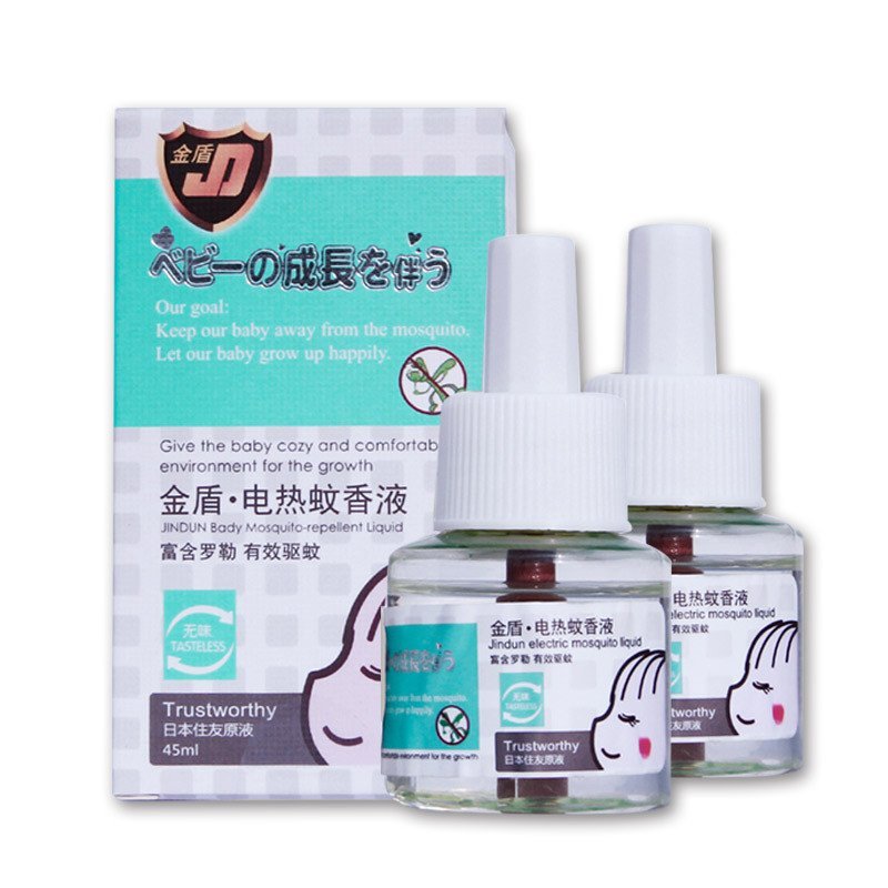 金盾婴幼儿驱蚊 防蚊 电蚊香液-无味型45ml/盒*2