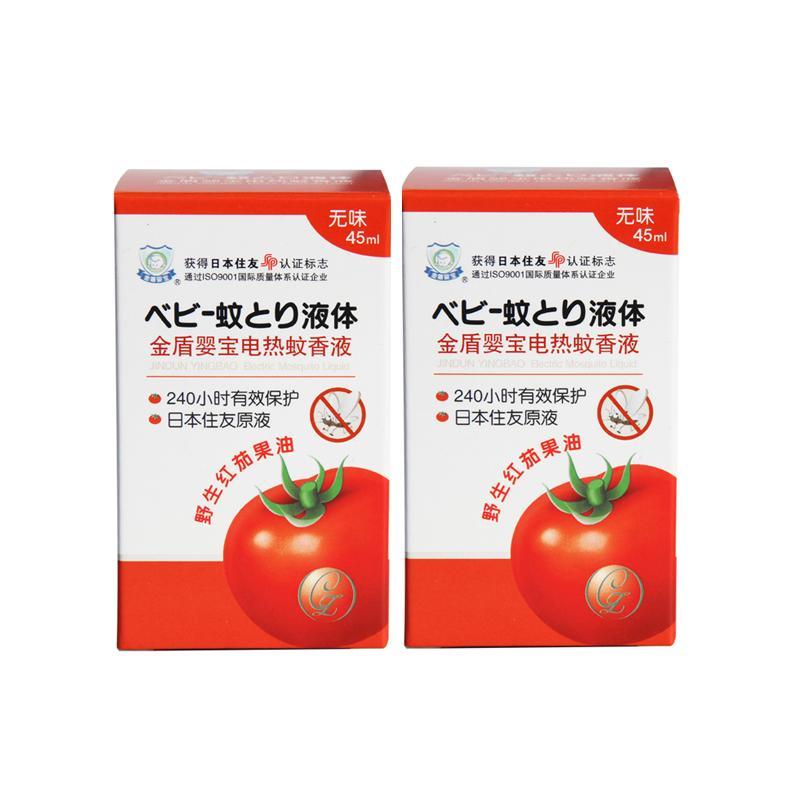 金盾婴宝婴儿驱蚊 防蚊 蚊香液无味45ml*2