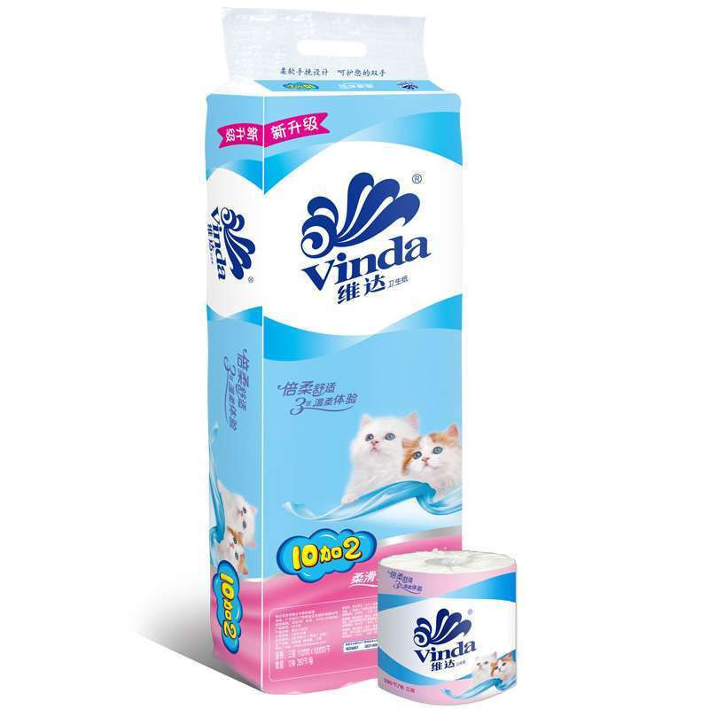 维达（Vinda） 卷纸 蓝色经典三层128g*12卷卫生纸