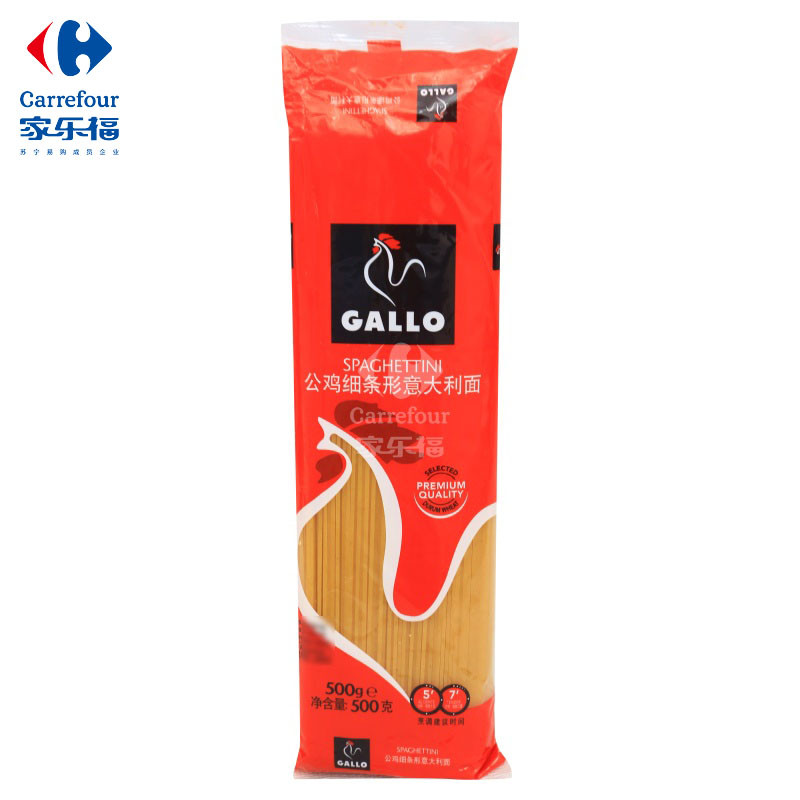 公鸡2号细条 面500g