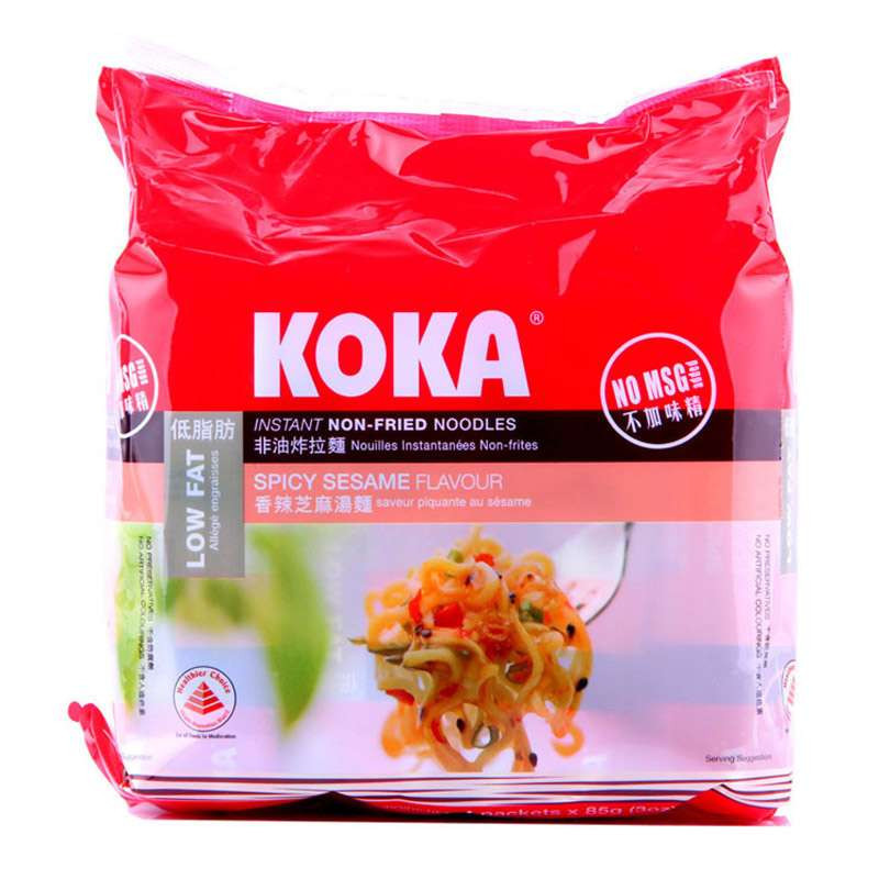 KOKA香辣芝麻味快熟拉面 85g*4包