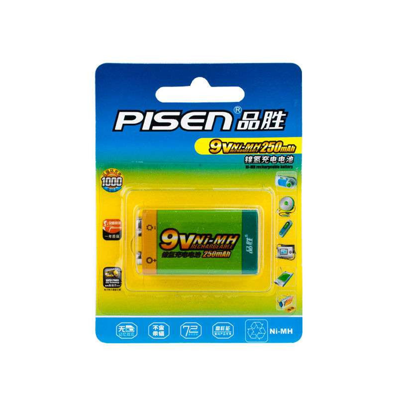 品胜电池9V镍氢充电电池 250mAh(单支装)