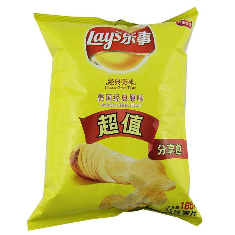 乐事Lay’s 薯片（美国经典原味）165g/袋