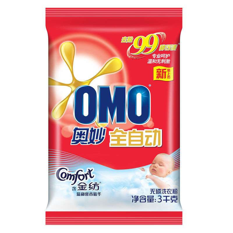 奥妙全自动含金纺温和馨香洗衣粉3kg