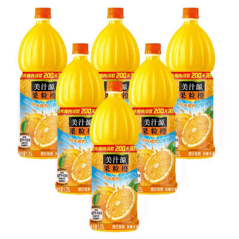 美汁源果粒橙1.25L*12（