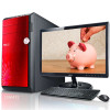 华硕(ASUS) CM6431-A22C+VS207DE 19.5英寸 台式电脑(G550 2G 500G 1G 独显 DOS 中国红)