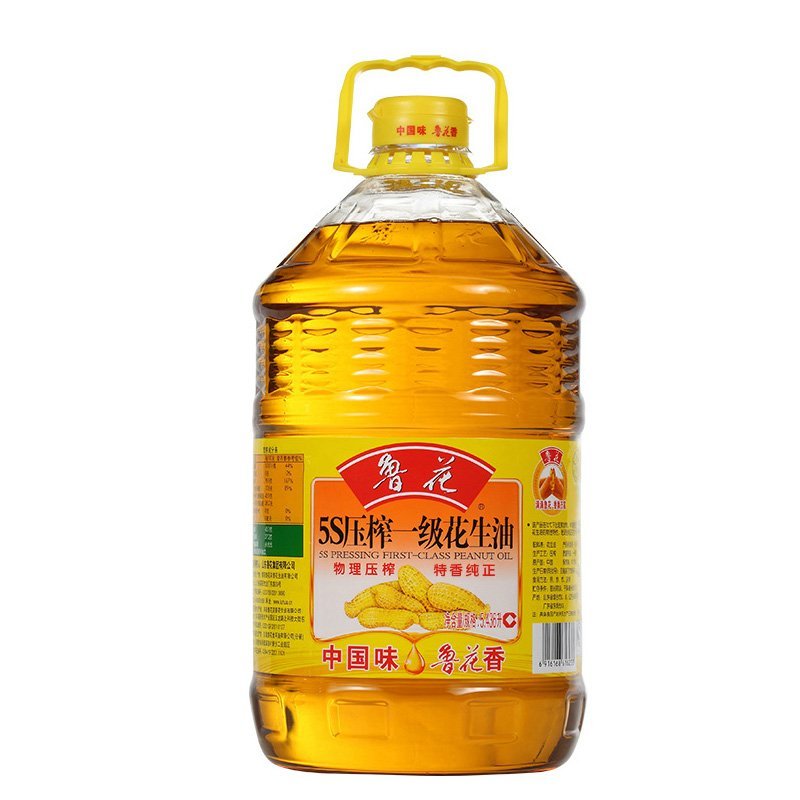 鲁花 压榨一级花生油 5.436L