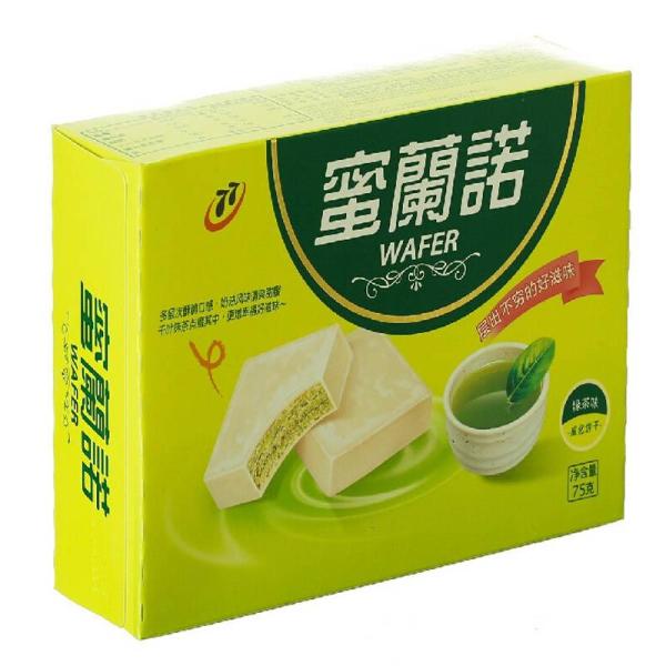 蜜兰诺 milano 抹茶威化饼干 75g/盒