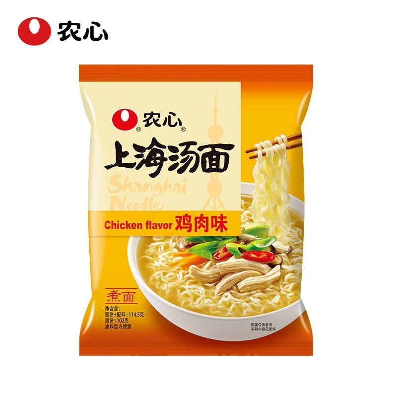 农心 上海汤面鸡肉面单包 114.5g