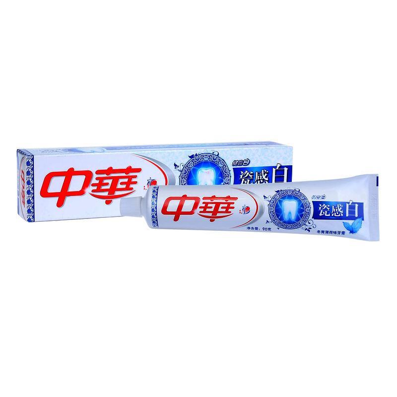 中华瓷感白冬青薄荷味牙膏90g