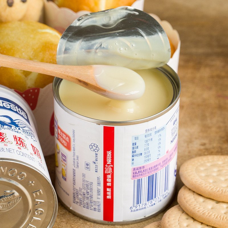 雀巢炼乳 鹰唛炼奶 甜点蛋挞烘焙原料 奶茶材料 原装350克罐装高清