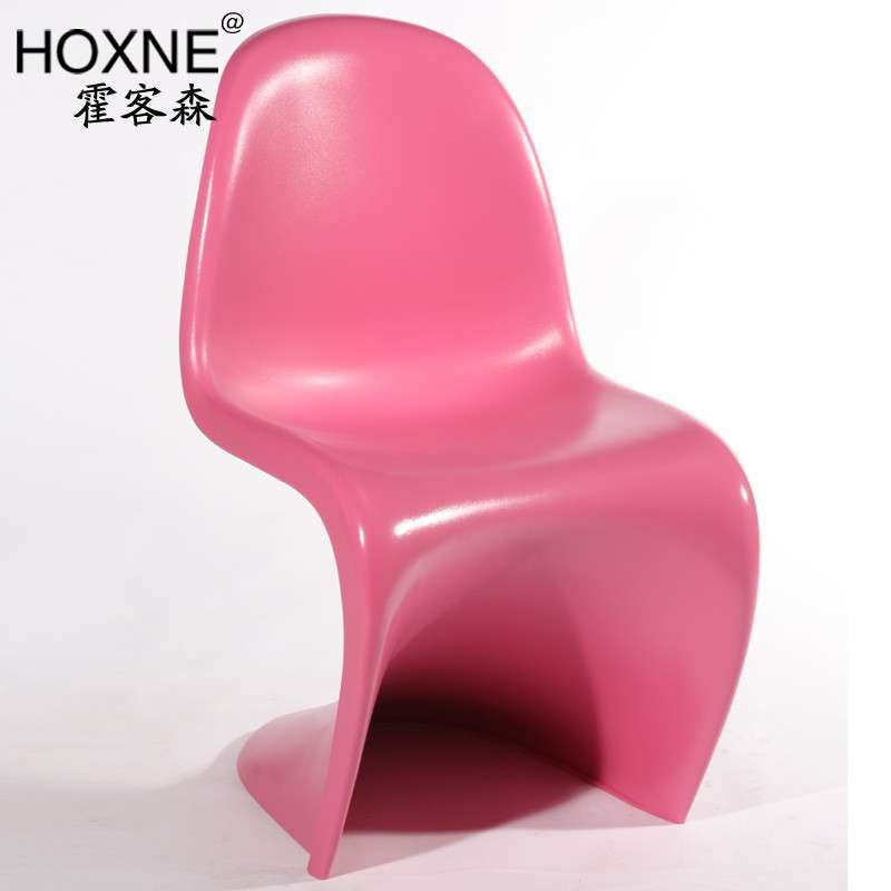 霍客森(HOXNE) 潘东椅 ABS潘顿椅 大S椅子 创意餐椅 电脑椅 PantON CHAIR 粉色