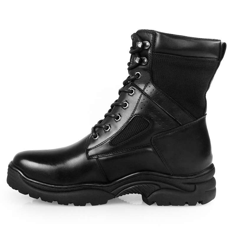 3515强人 冬季新款军警羊毛靴精选头层牛皮厚实羊毛男靴户外训练作战